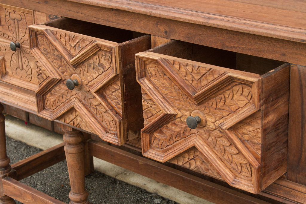 Refectory Tudor Style Console Table