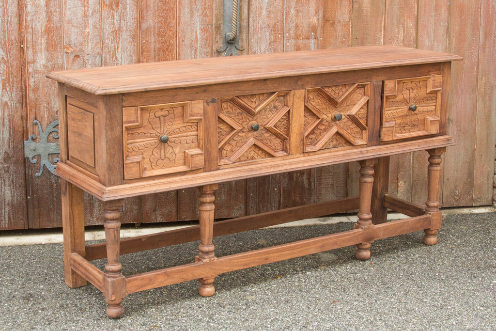 Refectory Tudor Style Console Table