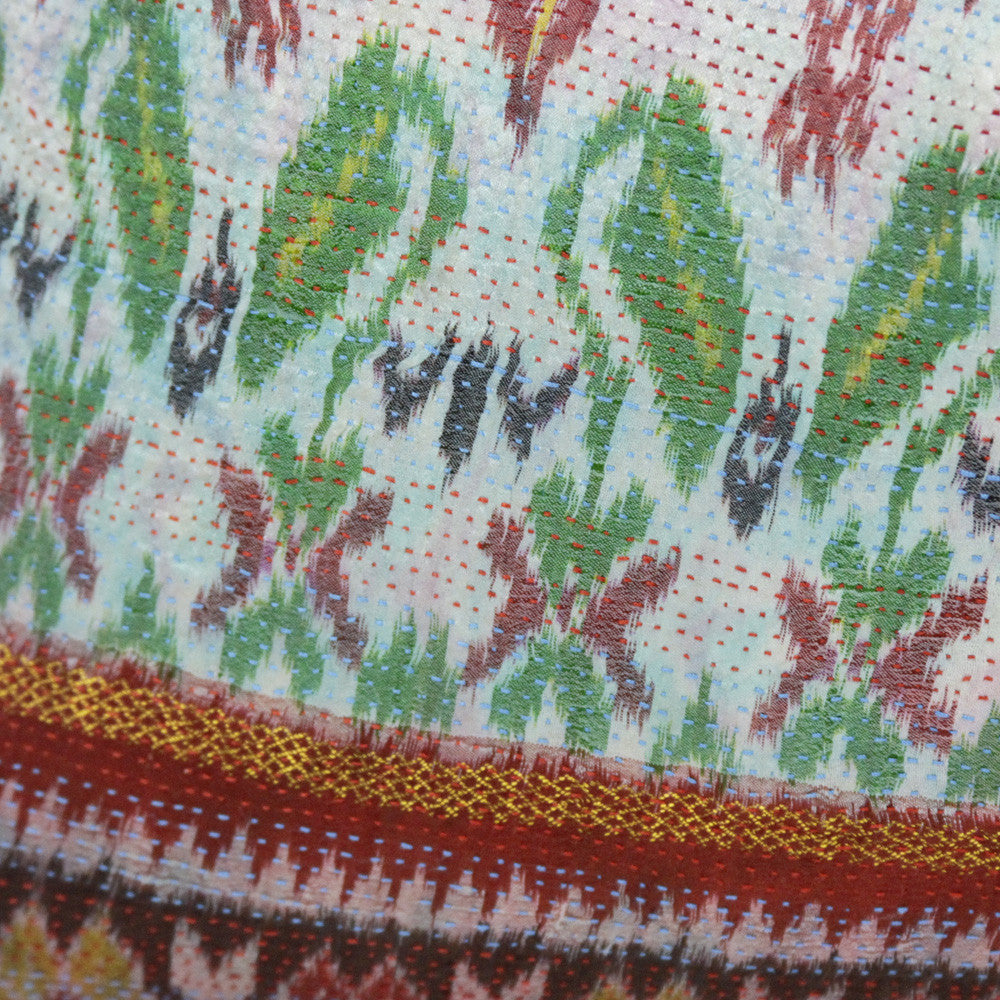 Festive Silk Kantha Pillow