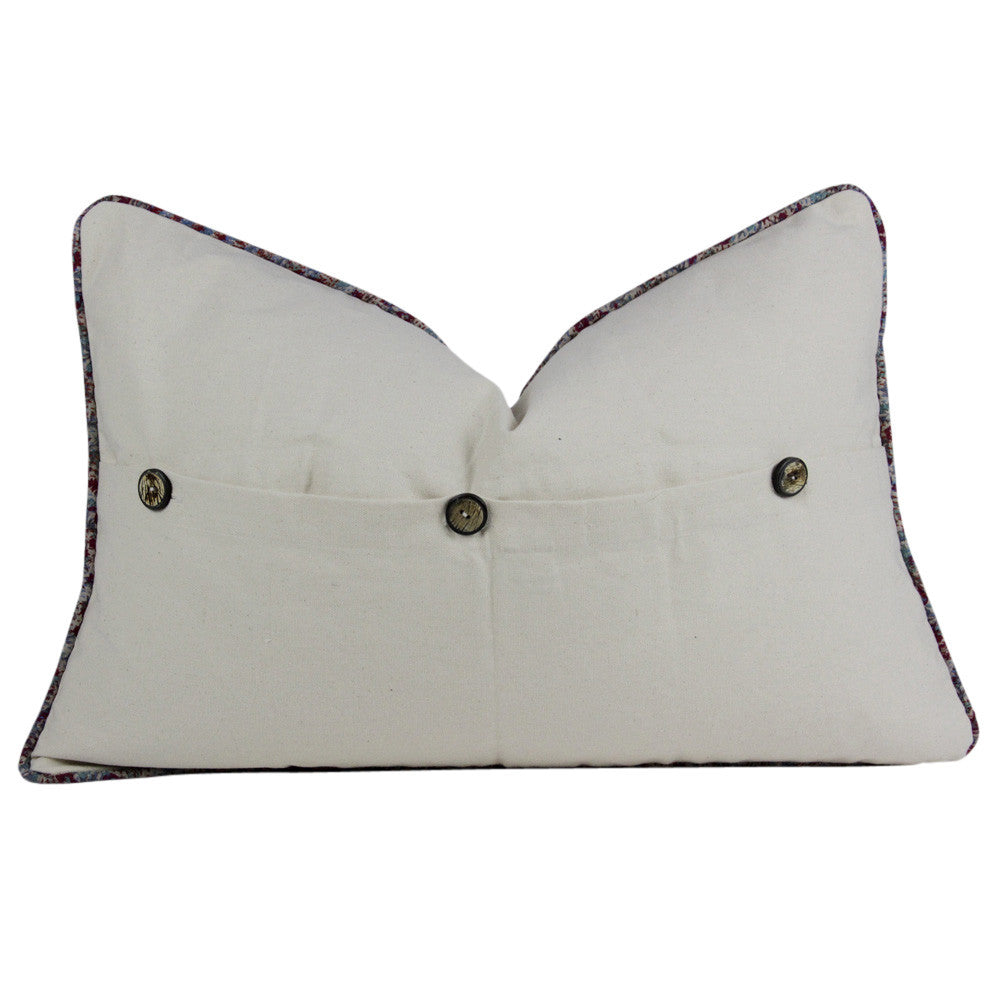 Festive Silk Kantha Pillow II