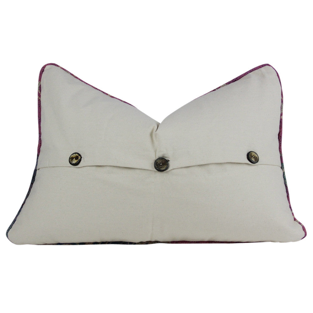 Sea Grass Silk Kantha Pillow I