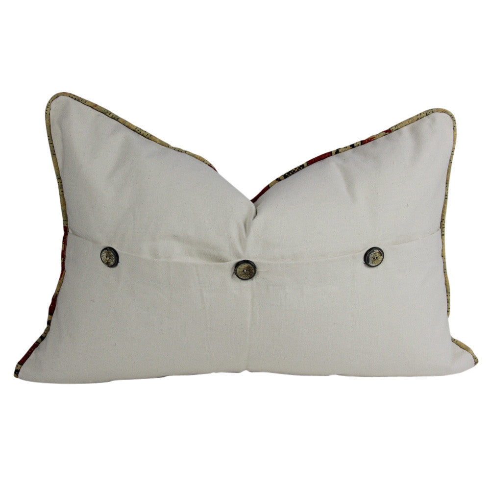 Cherry Blossom Silk Kantha Pillow I