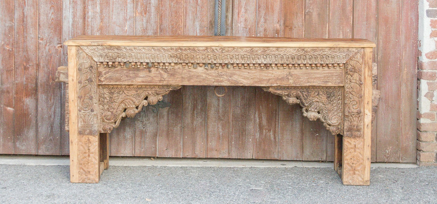 18th Century Gujarat Carved Beam Console