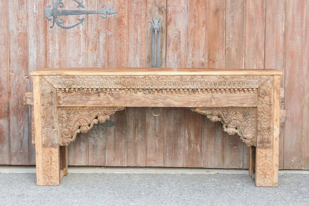 18th Century Gujarat Carved Beam Console