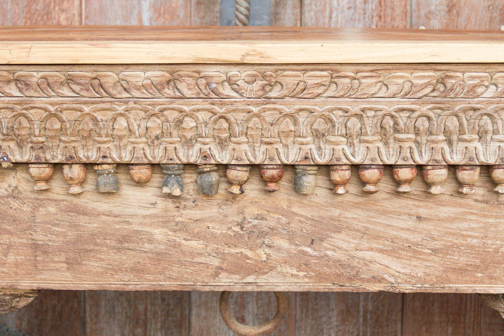 18th Century Gujarat Carved Beam Console
