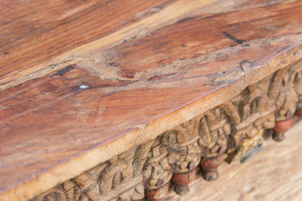 18th Century Gujarat Carved Beam Console