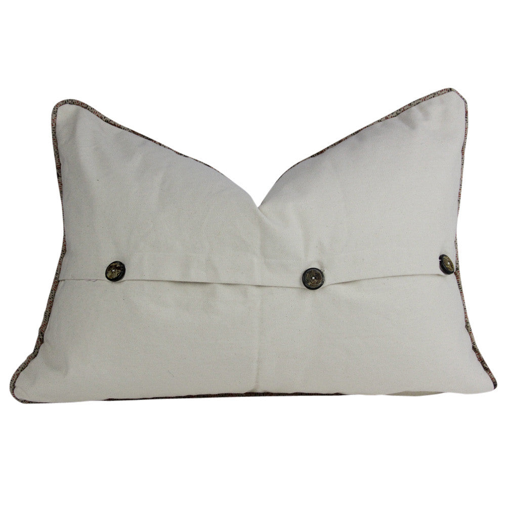 Brush Stroke Silk Kantha Pillow I
