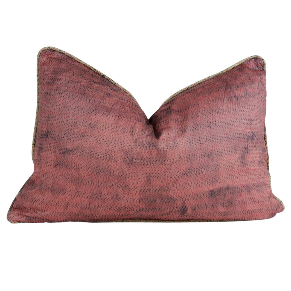 Pink Mist Silk Kantha Pillow I