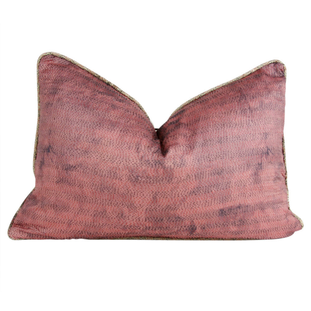 Pink Mist Silk Kantha Pillow I