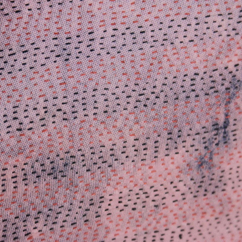 Pink Mist Silk Kantha Pillow I