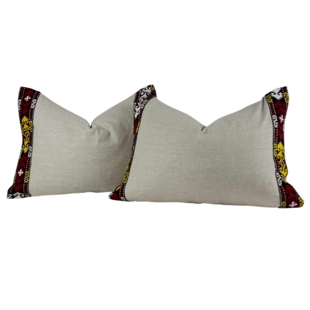 Red White Goldenrod Tribal Border