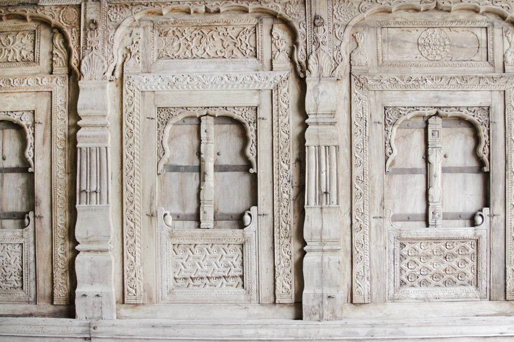 Imposing Antique Architectural Facade