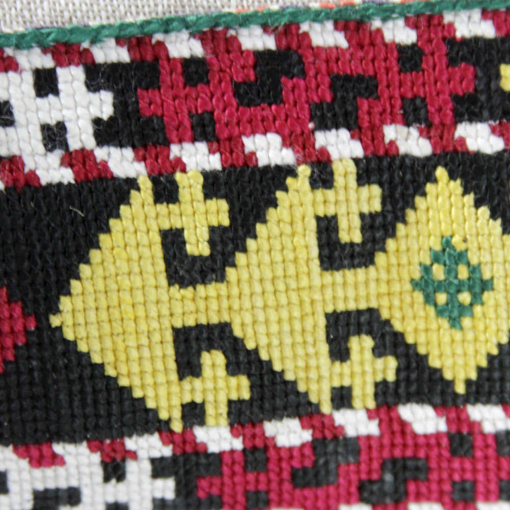 Fuschia Yellow Tribal Border