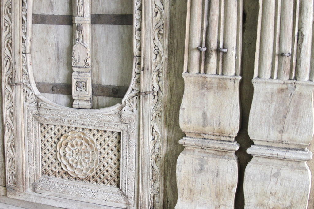 Imposing Antique Architectural Facade