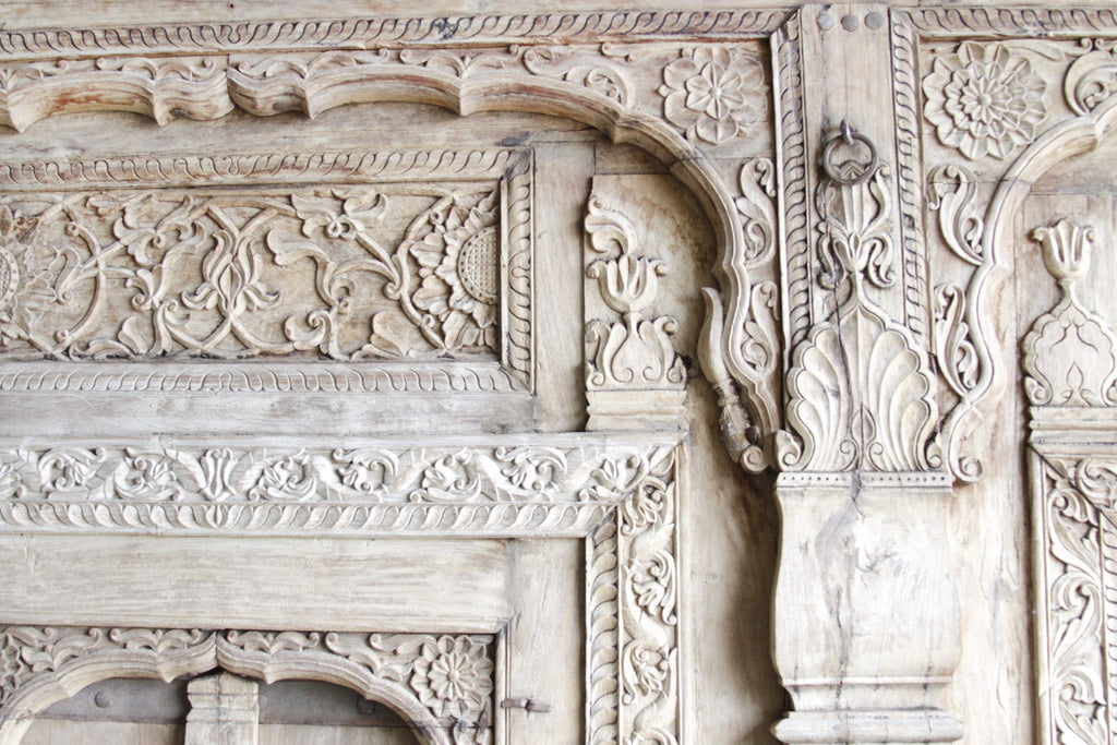 Imposing Antique Architectural Facade