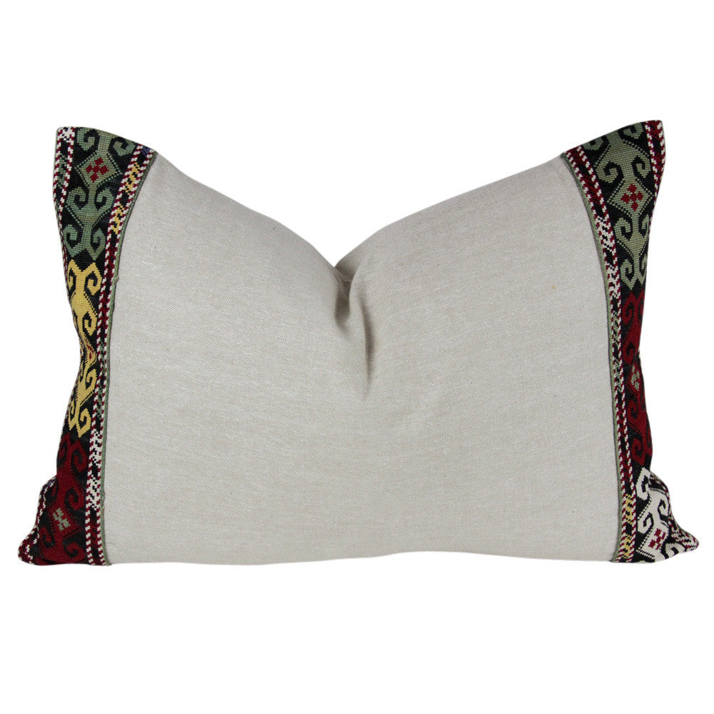 Red Green Yellow Tribal Vintage Border II