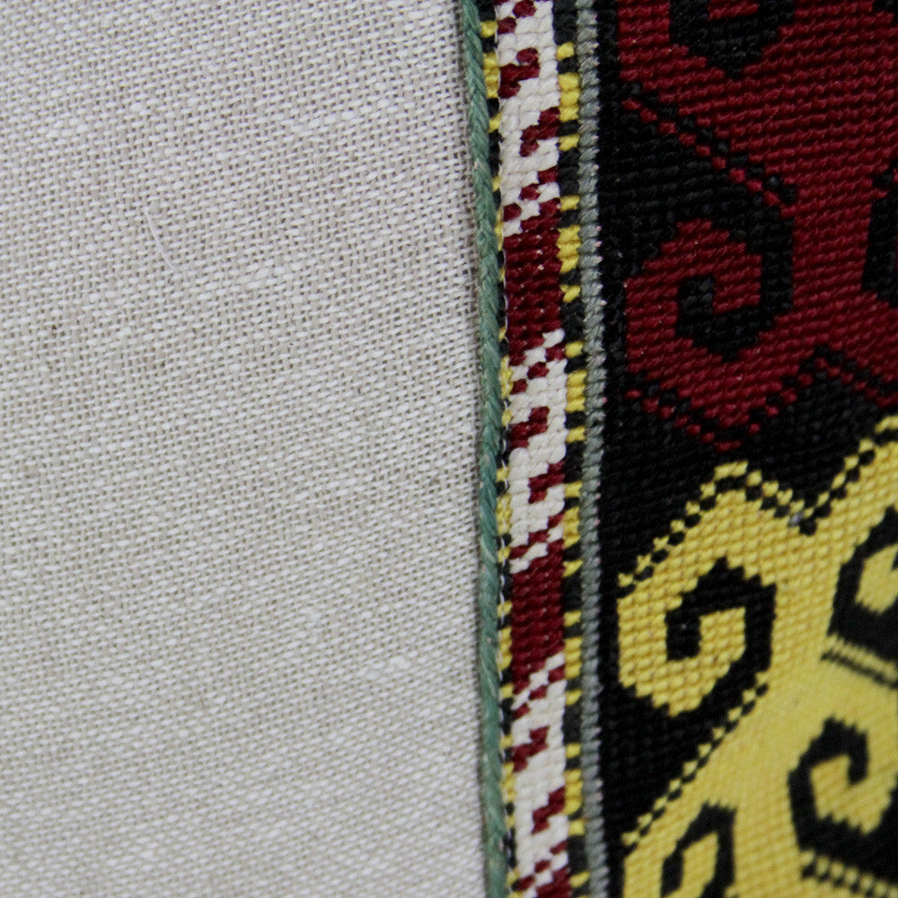 Red Green White Tribal Vintage Border
