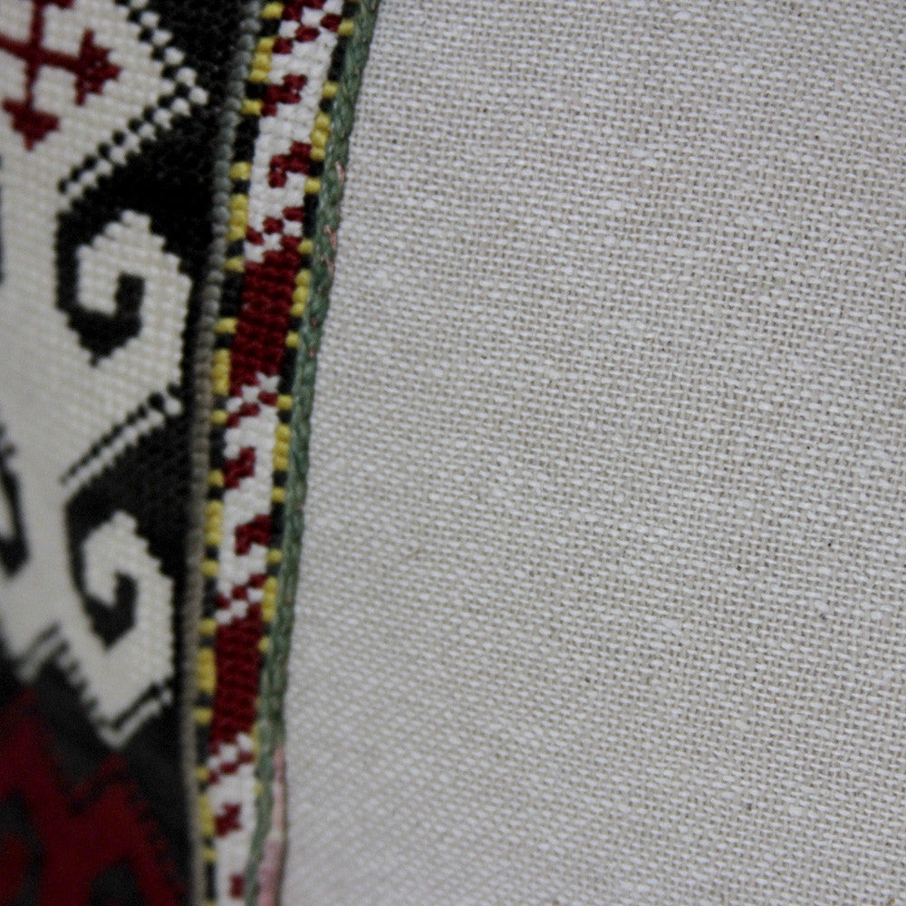 Red Green White Tribal Vintage Border II