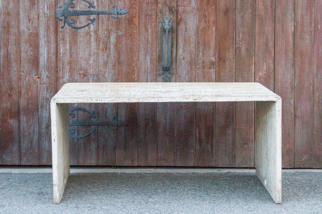 Farmhouse Rustic Whitewash Table