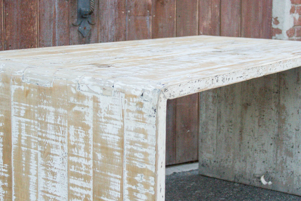 Farmhouse Rustic Whitewash Table