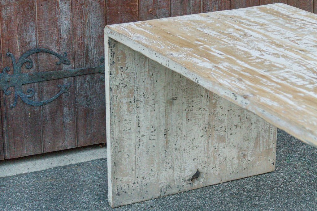 Farmhouse Rustic Whitewash Table