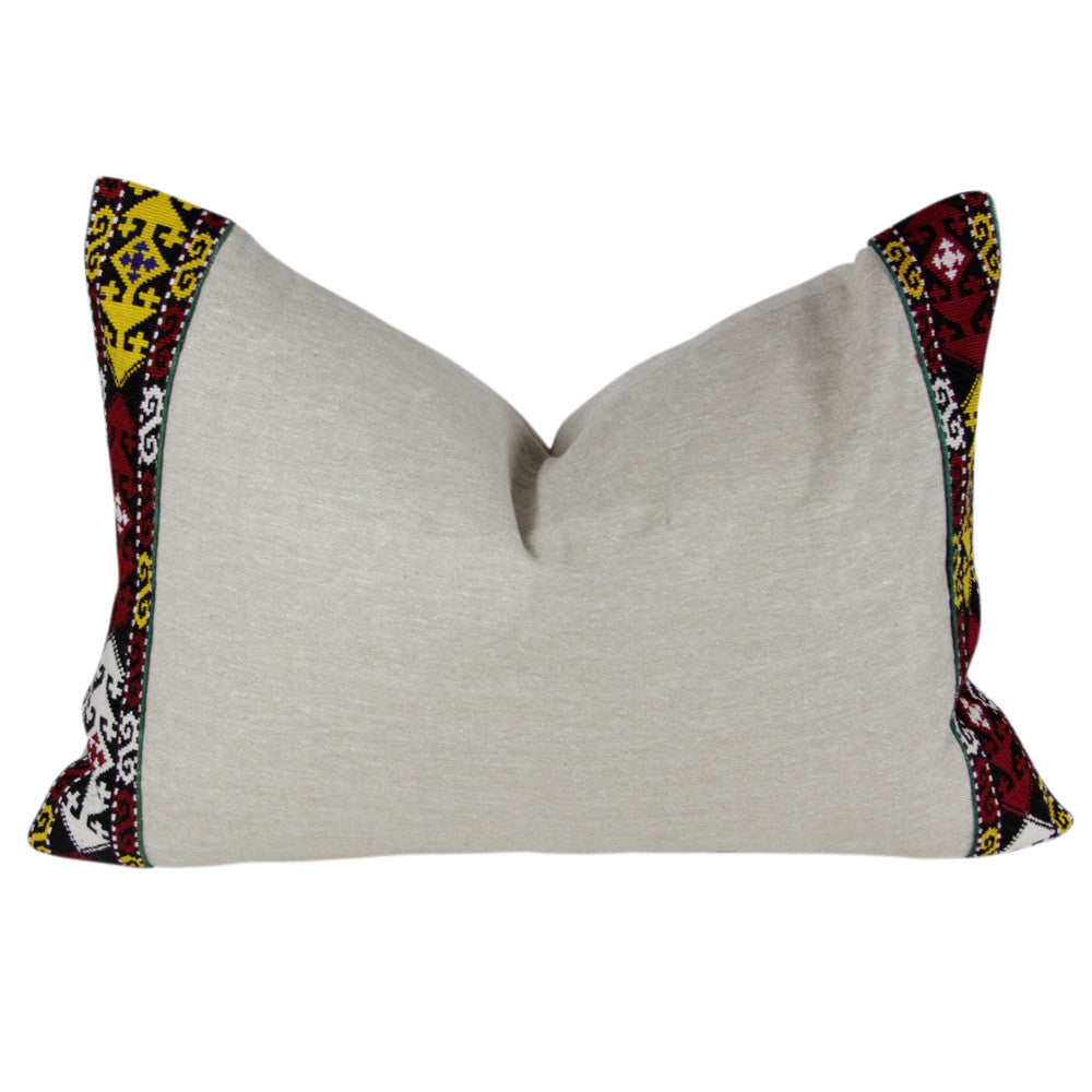 Red And Goldenrod Tribal Vintage Border II