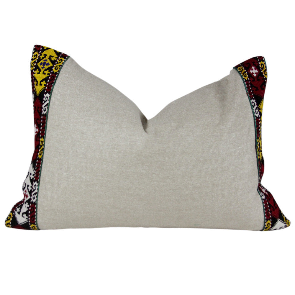 Red And Goldenrod Tribal Vintage Border II