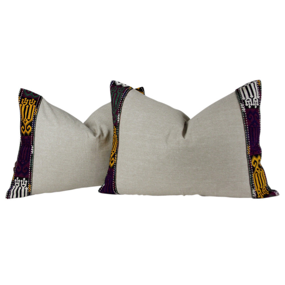 Purple And Green Tribal Vintage Border