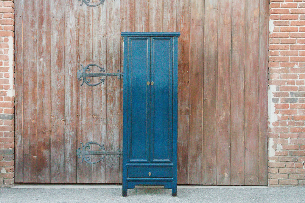 Slate Blue Asian Cabinet