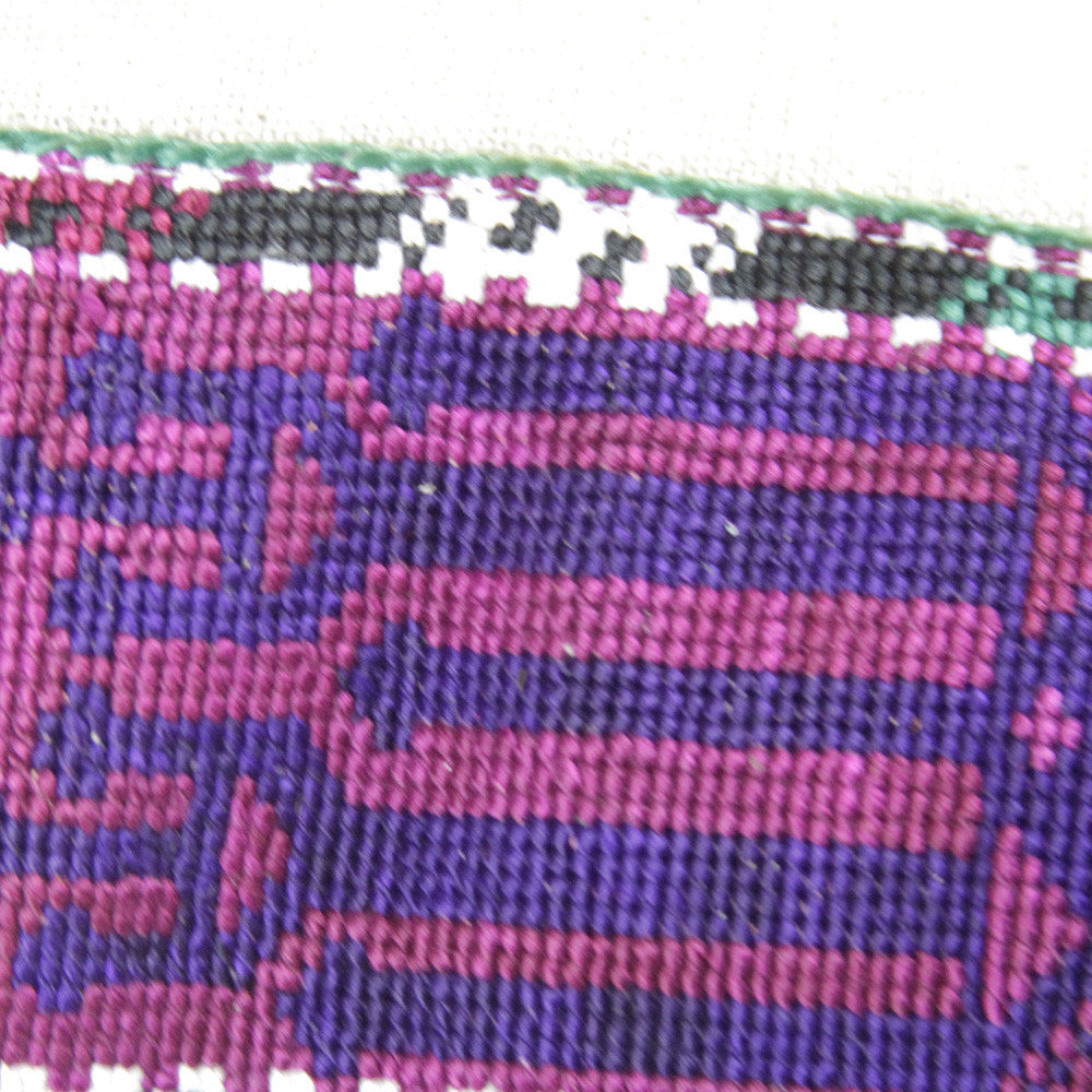 Purple And Green Tribal Vintage Border