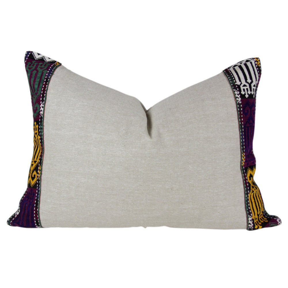 Purple And Green Tribal Vintage Border II
