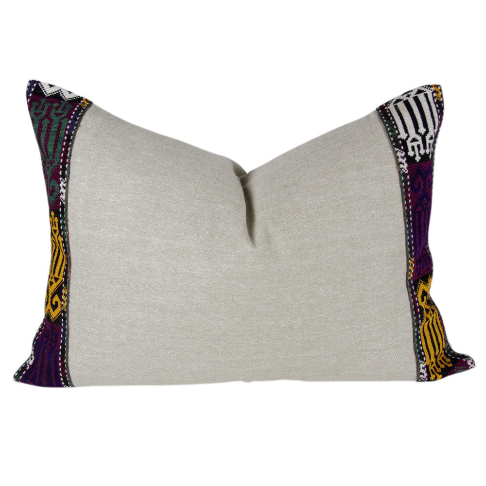 Purple And Green Tribal Vintage Border II
