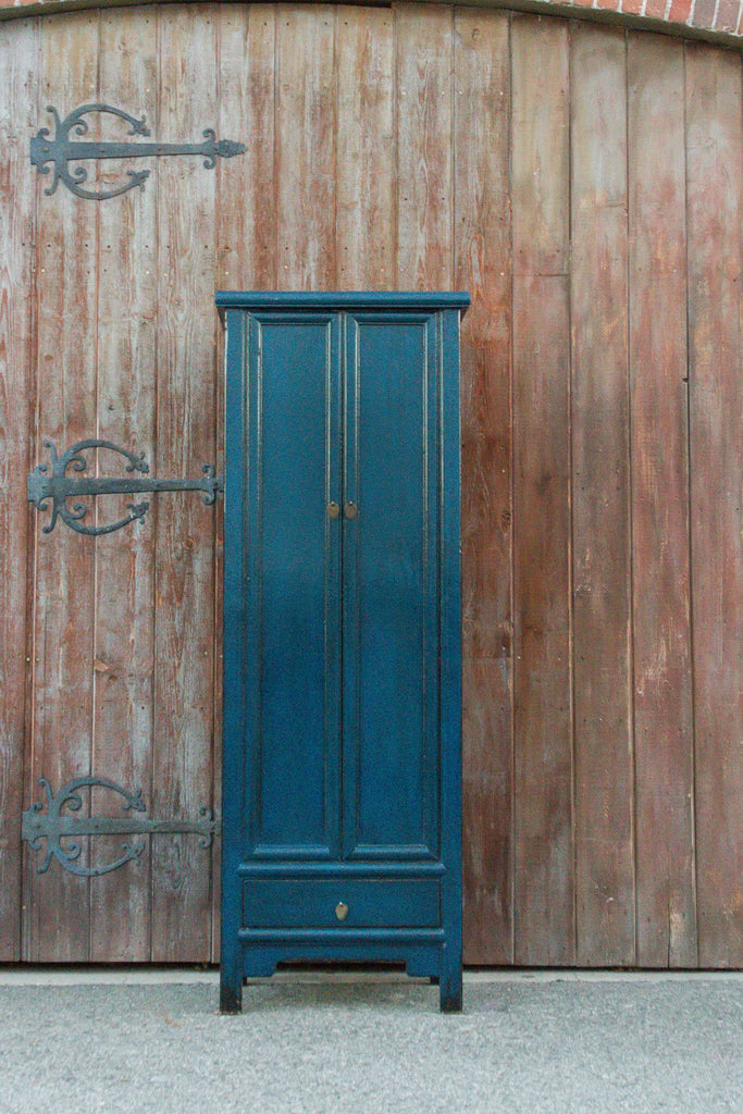 Slate Blue Asian Cabinet