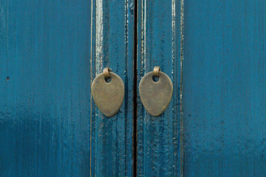 Slate Blue Asian Cabinet