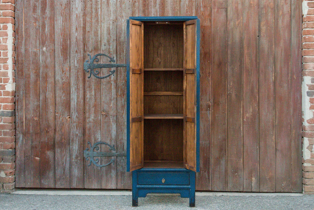 Slate Blue Asian Cabinet