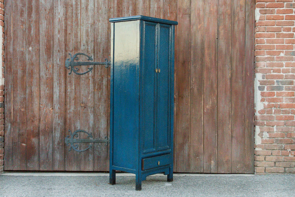 Slate Blue Asian Cabinet