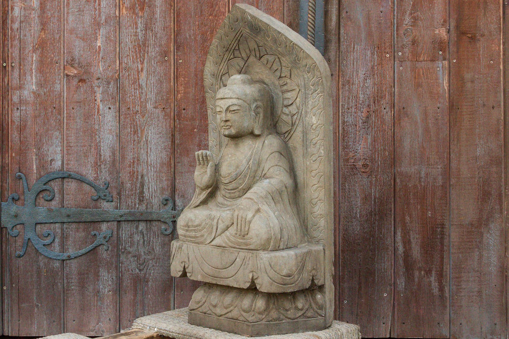 Antique Stone Buddha Statue