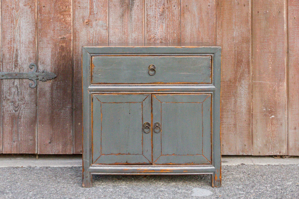 Petite Slate Blue Cabinet