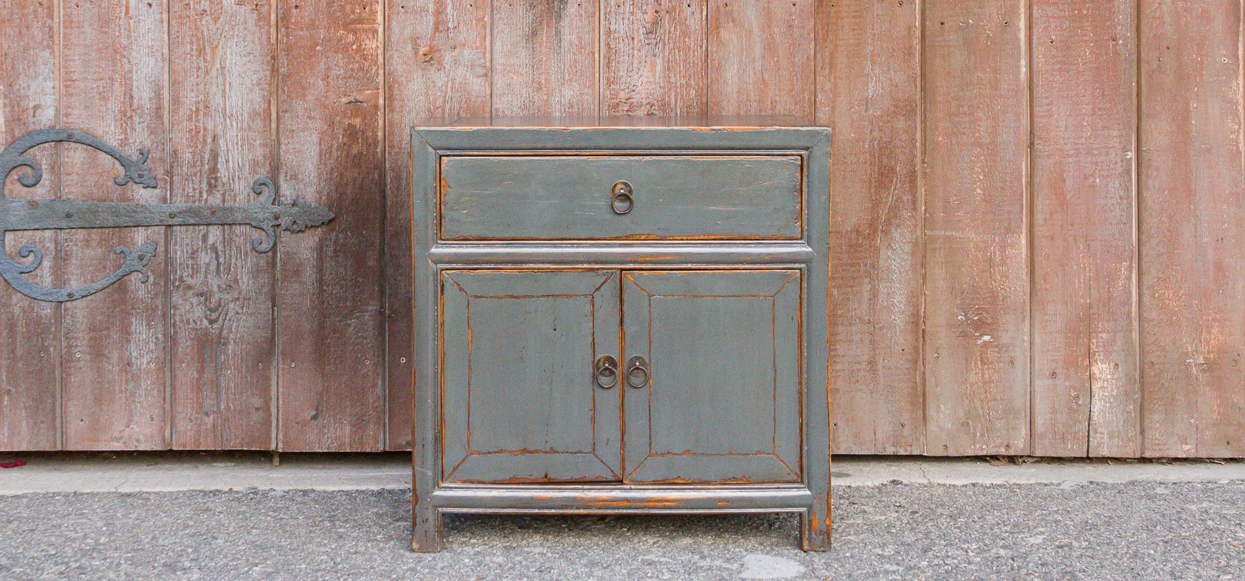Petite Slate Blue Cabinet