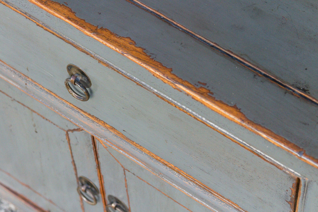 Petite Slate Blue Cabinet