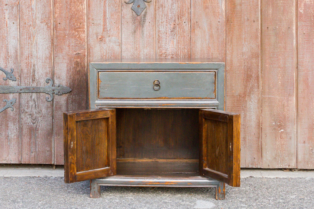 Petite Slate Blue Cabinet