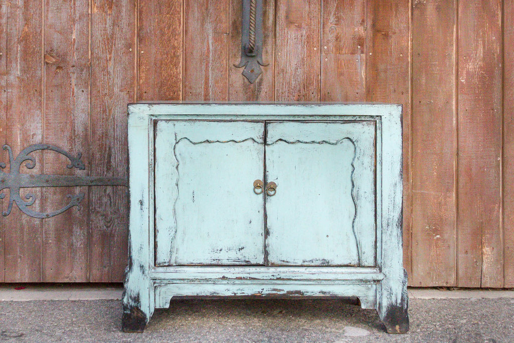 Capri Blue Asian Cabinet