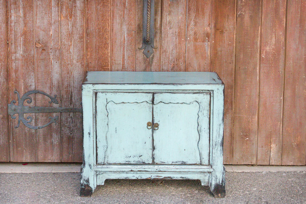 Capri Blue Asian Cabinet