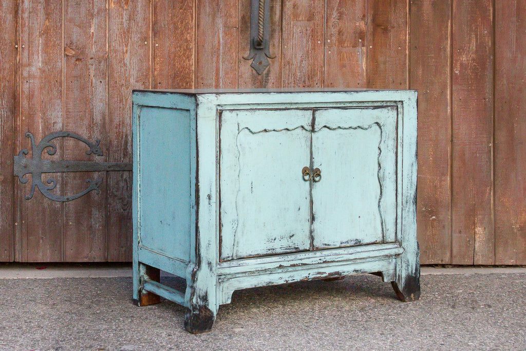 Capri Blue Asian Cabinet