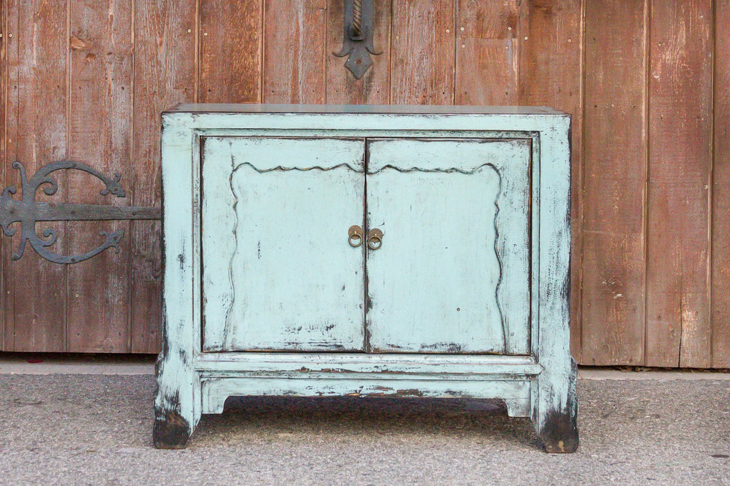 Capri Blue Asian Cabinet