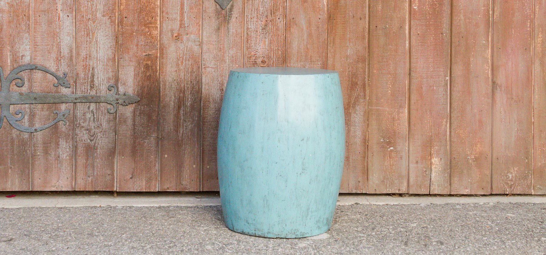 Turquoise Drum Table