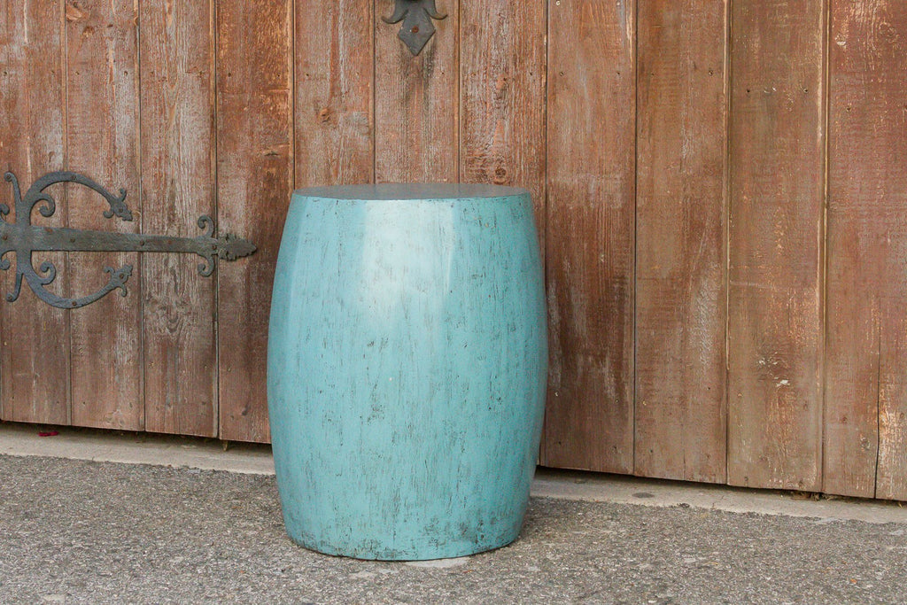 Turquoise Drum Table