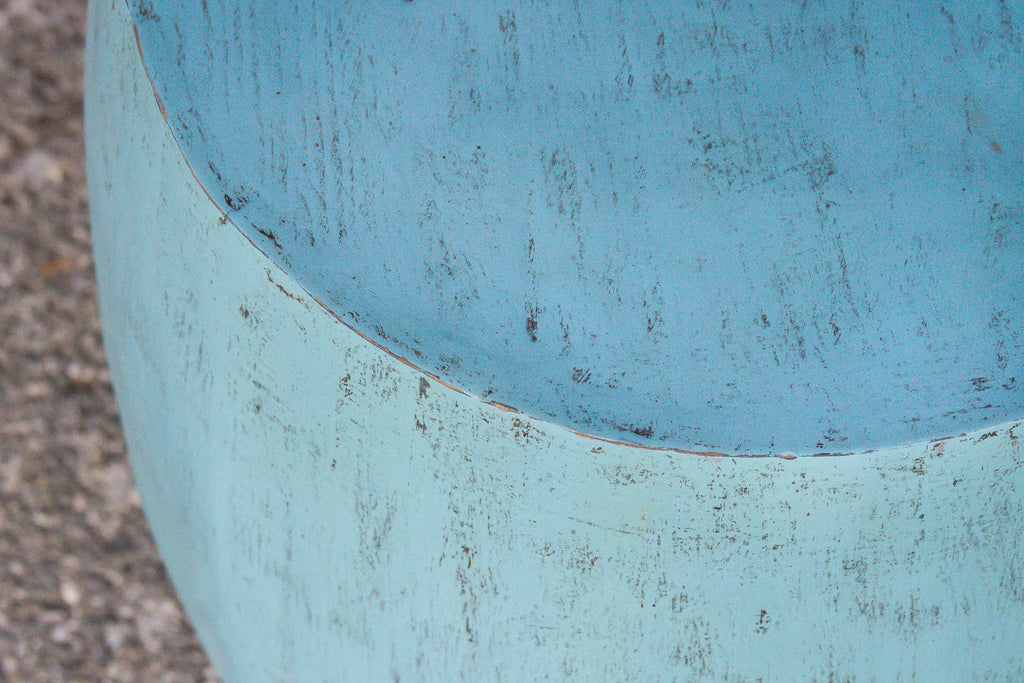 Turquoise Drum Table