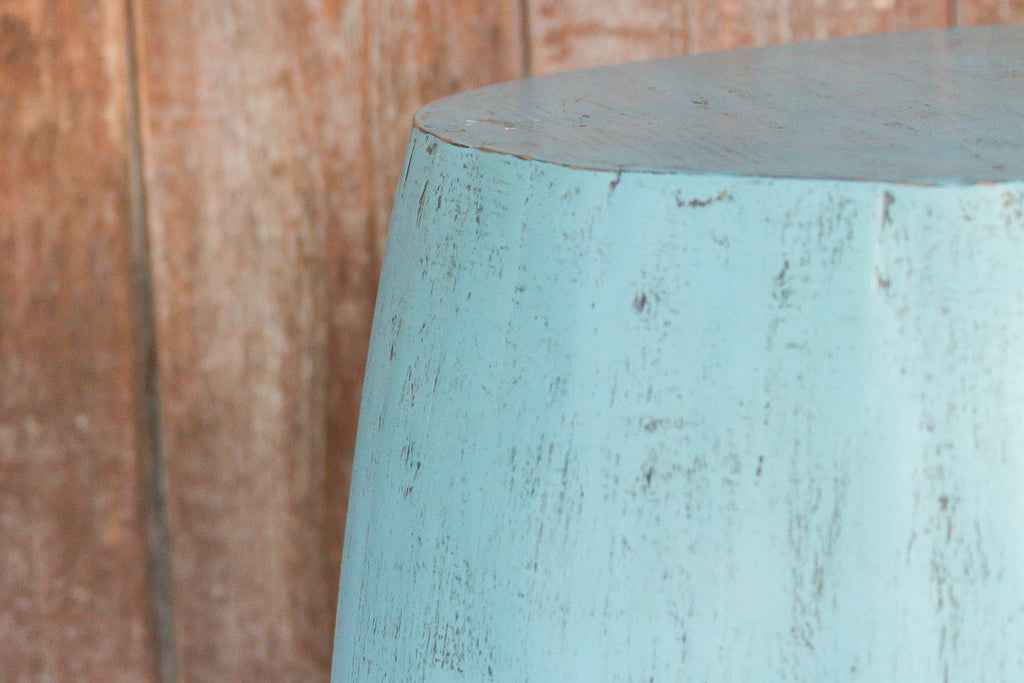 Turquoise Drum Table