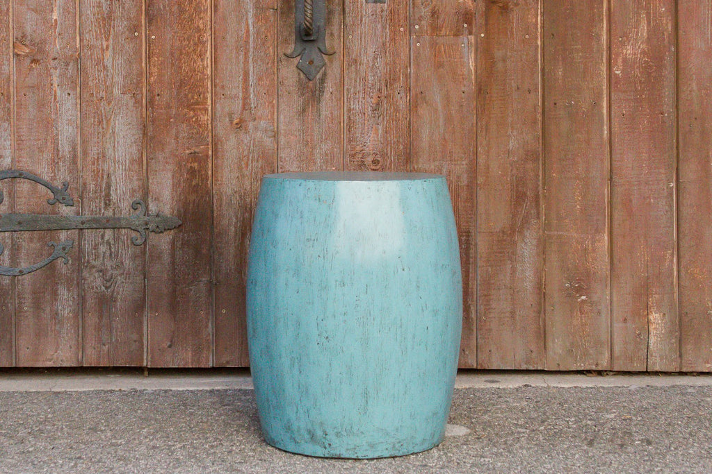 Turquoise Drum Table